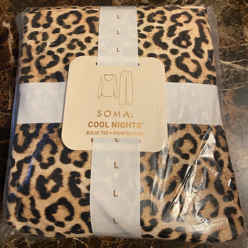 SOMA leopard print pj set